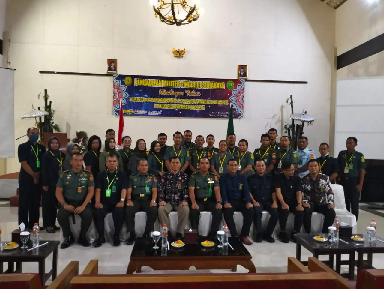 Pengadilan Militer Tinggi III-Surabaya Gelar Bimbingan Teknis Peningkatan  Kompetensi Aparatur Peradilan Bidang Kesekretariatan di Lingkungan Peradilan Militer